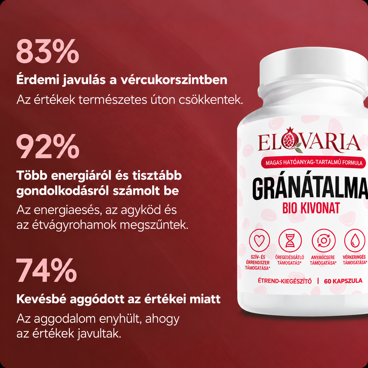 ELOVARIA – Gránátalma-kivonat kapszula