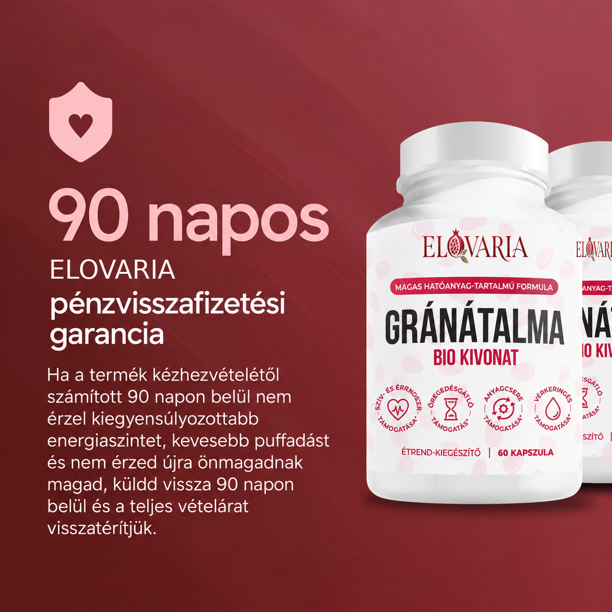 ELOVARIA – Gránátalma-kivonat kapszula