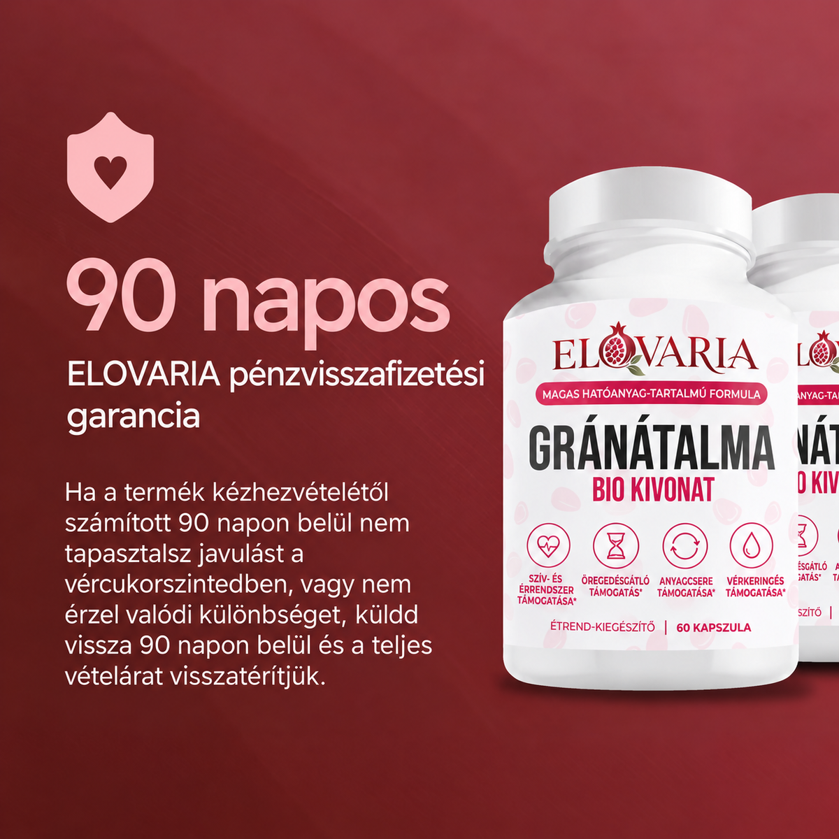 ELOVARIA – Gránátalma-kivonat kapszula